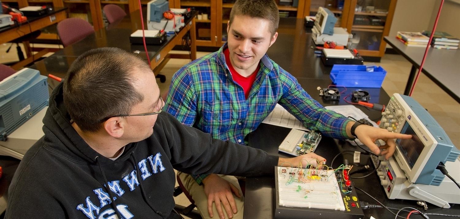 Students participating in a physics experiment 